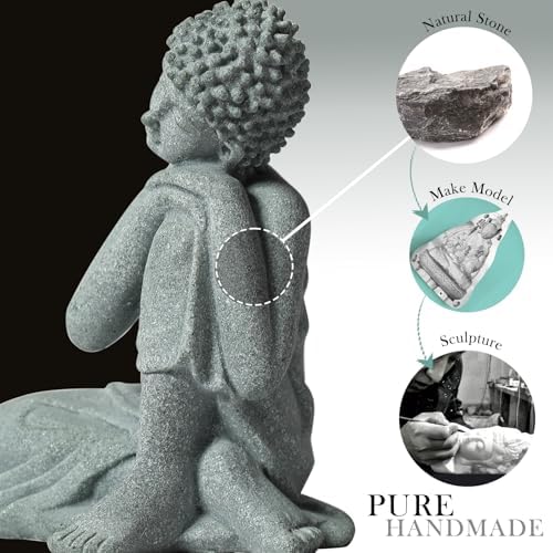 Little Buddah Statue for Home Indoor Aquarium,Meditation Sitting Buddha