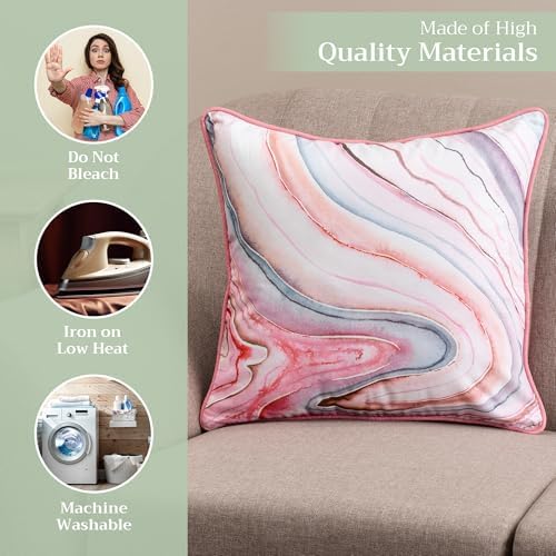 Maison d' Hermine Throw Pillow Covers 100% Cotton (18" x 18" - Pack of 1)