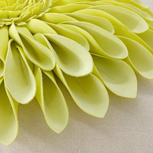 OiseauVoler Summer Throw Pillow Covers Decorative 3D Sunflowers Cushion Covers Handmade Pillowcases for Couch Bed Living Room Home Decor 18x18 Inches Lemon Yellow