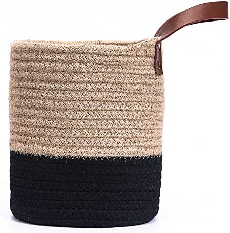 Wall Hanging Storage Basket, Woven Plant Holder for Organizing, 6.3” x 7"