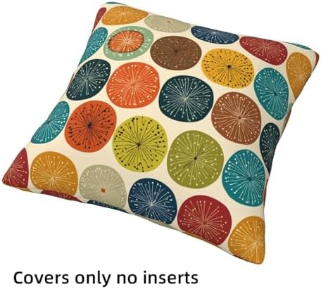 Midcentury Dots Throw Pillow Covers Set of 4 Decorative Soft Double Sided Print Pillow Case Farmhouse Home Decor for Living Room Sofa Couch 18x18