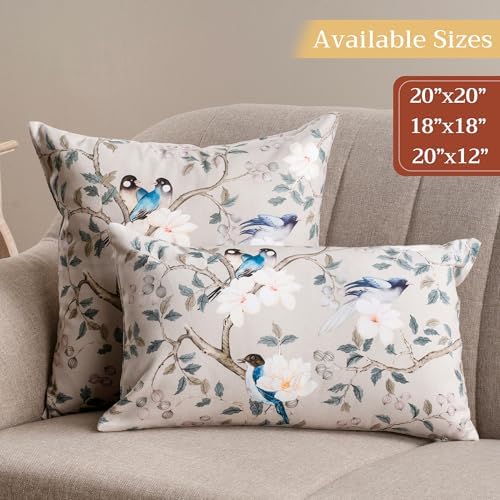 Maison d' Hermine Throw Pillow Covers 100% Cotton (18" x 18" - Pack of 1)