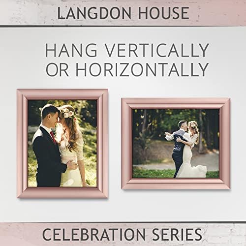 8x10 Picture Frames - Rose Gold, 3 Pack - Celebration Collection