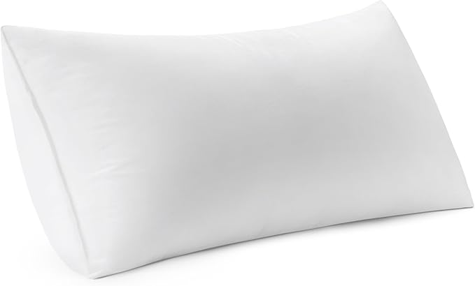 MIULEE 16x26 Inch Premium Lumbar Throw Pillow for Bed Sofa Couch | Virgin Microfiber, 100% Cotton Cover Pillow,Stuffer Form, Decorative Throw Pillow Insert
