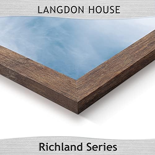 Langdon House 8x10 Picture Frames (Rustic Brown, 6 Pack) Traditional Wood-Like Photo Frames for Any Décor Style, Richland Collection