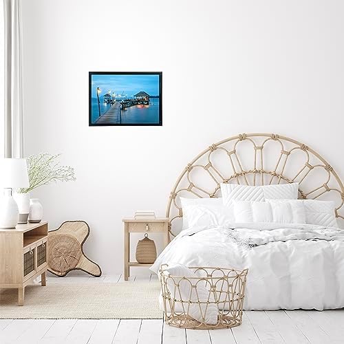 JCJMY 10x13 Picture Frame Set of 6 Black for Wall Hanging, Wall Mounting Horizontally or Vertically, 10 x 13 Wall Gallery Poster Photo Frame with Shatter Resistant Plexiglass, 6 Pack, Black