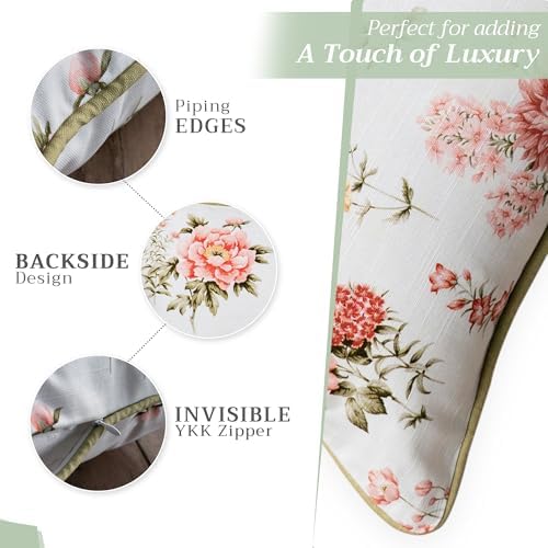 Maison d' Hermine Throw Pillow Covers 100% Cotton (12" x 20" - Pack of 1)