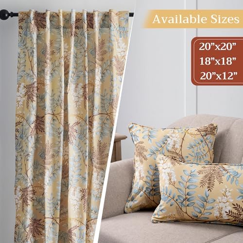 Maison d' Hermine Throw Pillow Covers 100% Cotton (18" x 18" - Pack of 1)