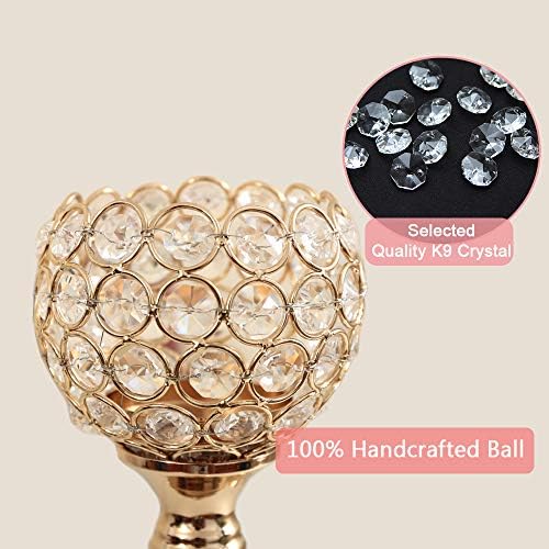 2pcs Crystal Votive Candle Holders for Wedding Home Decoration