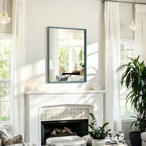 AAZZKANG Wall Mirror with Metal Frame Rectangle Modern Mirrors 20"x16" Decorative Bedroom Bathroom Wall Decor