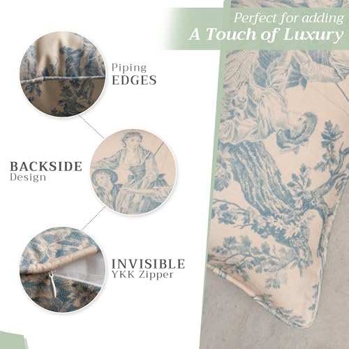 Maison d' Hermine Throw Pillow Covers 100% Cotton (18" x 18" - Pack of 1)
