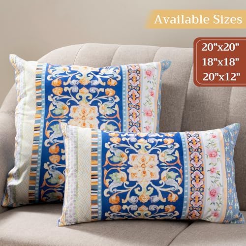 Maison d' Hermine Throw Pillow Covers 100% Cotton (18" x 18" - Pack of 1)