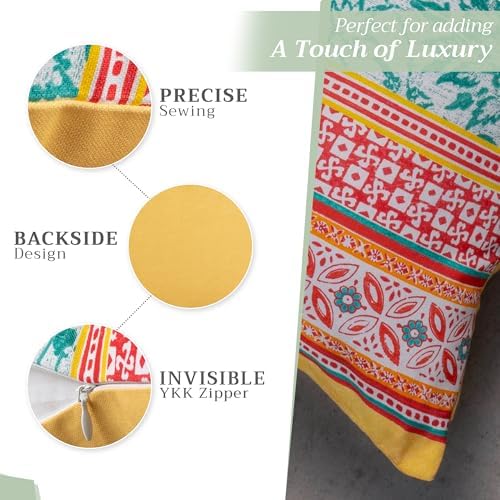 Maison d' Hermine Throw Pillow Covers 100% Cotton (18" x 18" - Pack of 1)