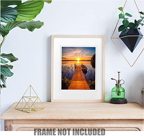 A&T ARTWORK Love You Every Step Every Day Photo Prints Gift Couple's Names and the Date Gift for Anniversary,Valentine's day,Wedding 14x11 inches & D-Mats UNFRAMED
