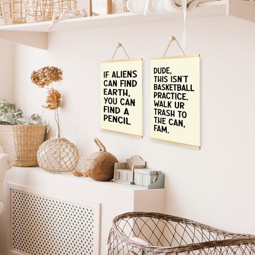 CGBHW Funny Classroom Themes Decoration Sets Poster Hanger Frame 12x16 Inch, Inspirational Growth Mindset Posters Wall Art Hanging Decor for Middle School Math Classroom Playroom,Gift for Teacher