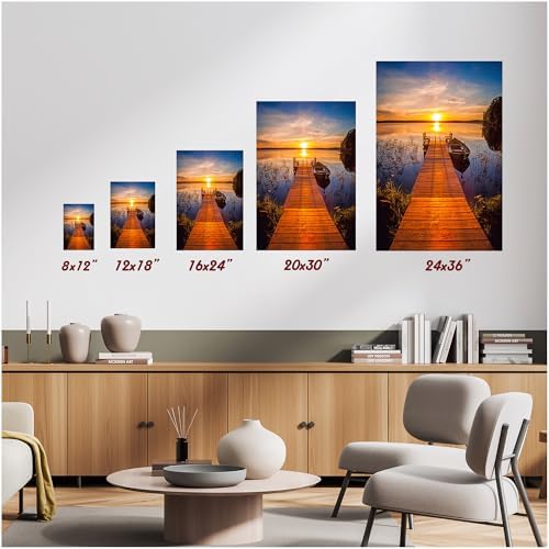 A&T ARTWORK Love You Every Step Every Day Canvas Poster Prints Gift Couple's Names and the Date Gift for Anniversary,Valentine's day,Wedding.Canvas Poster UNFRAMED