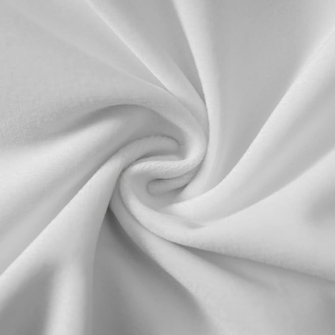 JUSPURBET 12x20 Lumbar Velvet Throw Pillow Covers Set of 2,White