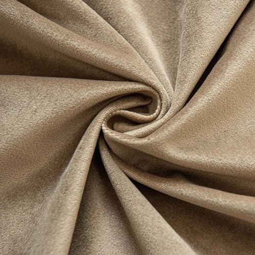 16x16 Velvet Throw Pillow Covers Set of 2 for Couch Sofa Bed,Stone