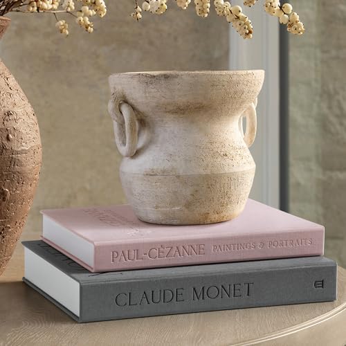 Aesthetic Decorative Books - Coffee Table Books Decor - Faux Decor Book Storage Box for Decoration - Set of 2 Linen Fake Book for Home Table Decors - Photo Storage Keepsake Box