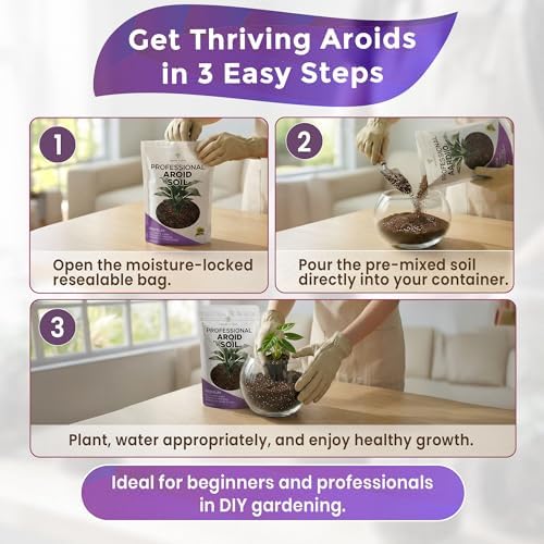 Professional Aroid Soil 2.2 Qt Aroid Potting Mix for Indoor Plant Care