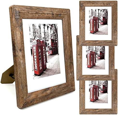 8x10 Wooden Picture Frames with Real Tempered Glass.
