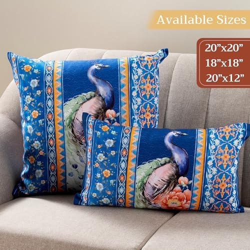 Maison d' Hermine Throw Pillow Covers 100% Cotton (18" x 18" - Pack of 1)