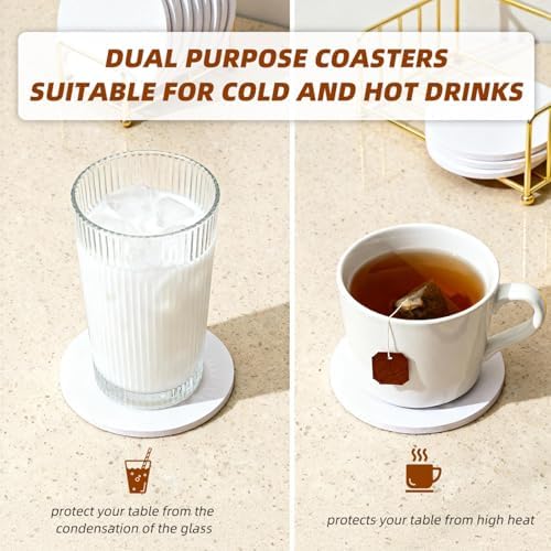 Bill Coasters for Drinks, Buffalo Ceramic Coasters Set of 6, Bill Gifts for Men Women Home Decor