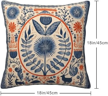 Art Throw Pillow Covers Set of 4 Decorative Soft Double Sided Print Pillow Case Farmhouse Home Decor for Living Room Sofa Couch 18x18