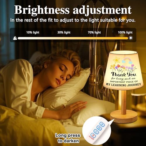 Thank You Gifts for Women, Teachers Valentines Mothers Day Christmas Birthday Gifts for Women Teacher Mom Grandma Aunt, Home Decor Lamp for Bedroom Office Living Room