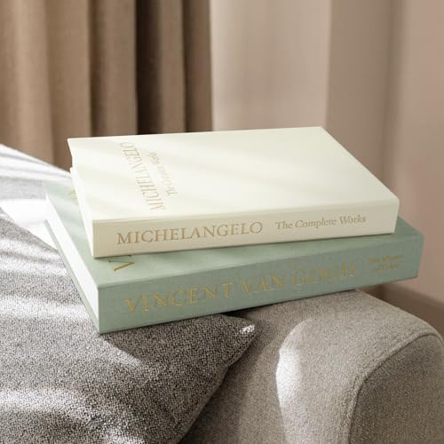 1DOT2 Decorative Books Set of 2, Sage-Beige-Artist