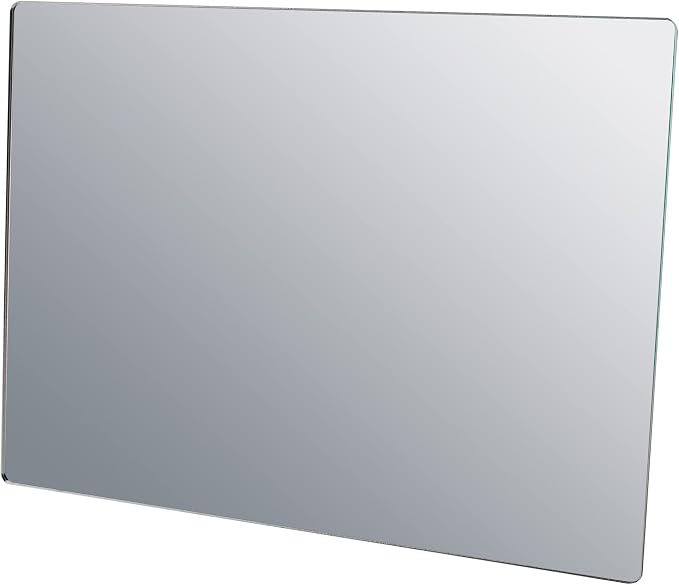 Marketing Holders 4 Pack Acrylic Mirror Sheet 8.5" x 11" Replacement DIY Frameless Plexiglass Tile Portable Lightweight Flat with Rounded Corners for Kids Rooms Dance Studios and Gyms