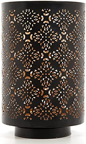 Hosley Diamond Cut Candle Holder 8 Inch Height Ideal Gift for Wedding Spa Lantern Reiki Decor LED Candles P9