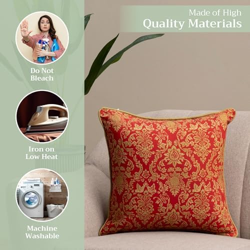 Maison d' Hermine Throw Pillow Covers 100% Cotton (18" x 18" - Pack of 1)