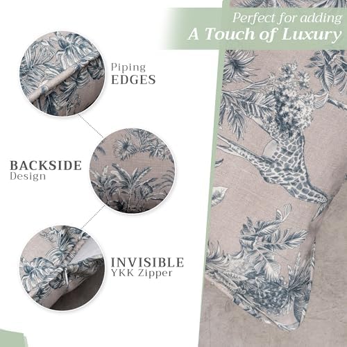 Maison d' Hermine Throw Pillow Covers 100% Cotton (18" x 18" - Pack of 1)