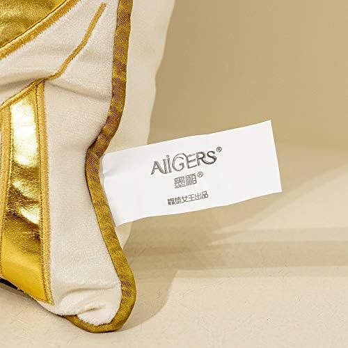 Avigers Throw Pillow Cover 20 x 20 Inch, White, Velvet, Hidden Zipper