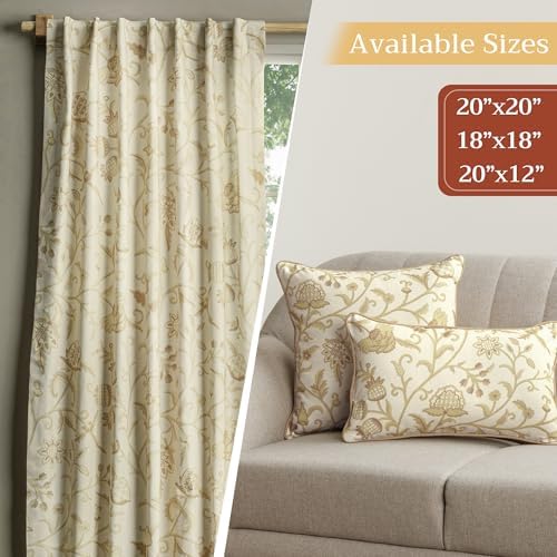 Maison d' Hermine Throw Pillow Covers 100% Cotton (18" x 18" - Pack of 1)