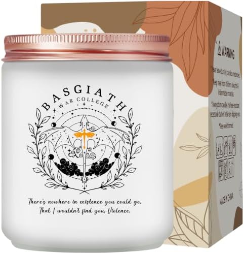 Fourth Wing Merch, 4th Wing Merchandise, Inspired Fantasy Book Lover Dragon Gifts - 7 Oz Fourth Wings Candle