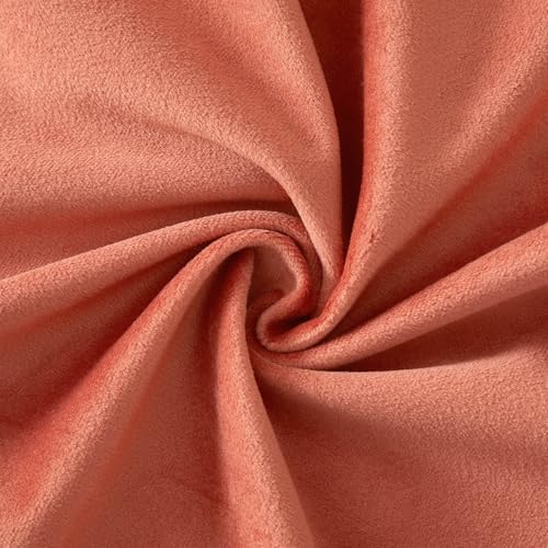 JUSPURBET Decorative Pillow Covers Set of 2 Velvet Throw Pillow Covers for Couch Sofa Bed Soft Cushion Covers with Hidden Zipper for Living Room Home Decor,Apricot,14x14 inch