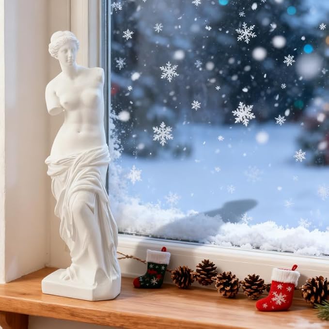 Venus de Milo Statue, 11 Inches Greek Goddess Aphrodite Resin Sculpture, Beautiful Roman Mythology Art Figurine Ornament for Home or Office Deco