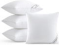 MIULEE 22x22 Pillows Inserts Pack of 4, Down Alternative Virgin Filling | Decorative Pillow Insert, Comfy Support Throw Pillows for Sofa Couch Bed