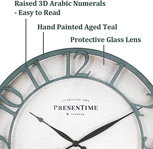 Presentime 21" Farmhouse Series Wall Clock