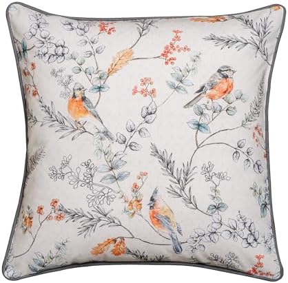 Maison d' Hermine Throw Pillow Covers 100% Cotton (18" x 18" - Pack of 1)