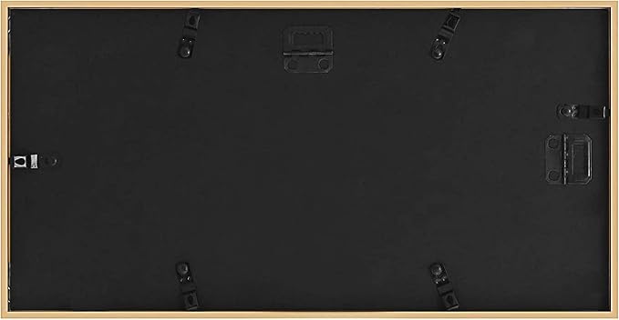 Golden State Art 7x14 Collage Frame w/Mat for 3 4x6 Photos Gold 1 Pack