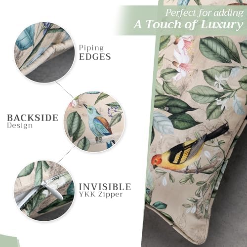 Maison d' Hermine Throw Pillow Covers 100% Cotton (18" x 18" - Pack of 1)