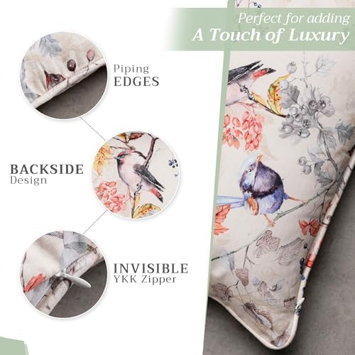 Maison d' Hermine Throw Pillow Covers 100% Cotton (12" x 20" - Pack of 1)