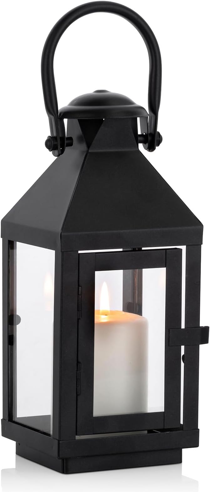 NUPTIO Garden Lantern for Pillar Candles: Vintage Metal Candle Holder