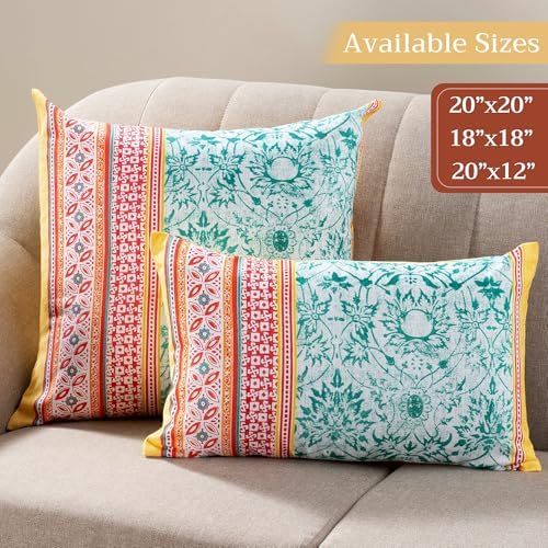 Maison d' Hermine Throw Pillow Covers 100% Cotton (18" x 18" - Pack of 1)