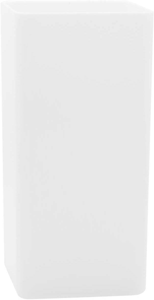 Royal Imports Acrylic Square Vase 5"X10"Tall Non Breakable Plastic, White | Tall Square Vases for Centerpieces for Tables, Home, Wedding & Events Decor, Storage, Vases for Flowers & Floral Arrangements