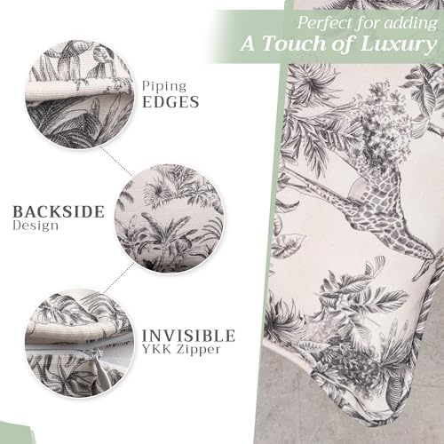 Maison d' Hermine Throw Pillow Covers 100% Cotton (20" x 20" - Pack of 1)