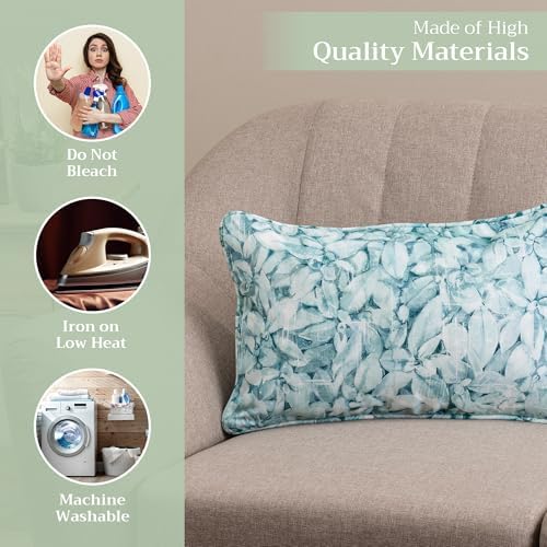 Maison d' Hermine Throw Pillow Covers 100% Cotton (12" x 20" - Pack of 1)